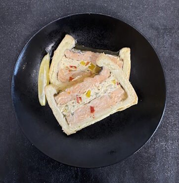 Pâté en croute au saumon - Tranche de 125g
