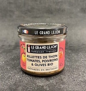 Rillettes de thon - tomates, poivrons et olives bio